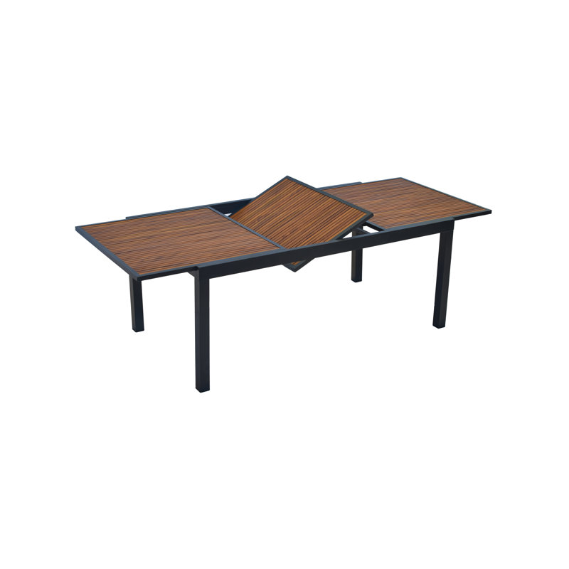 Paxos Rectangular Wood Extendable Outdoor Dining Table , 240cm cm W 100cm cm D