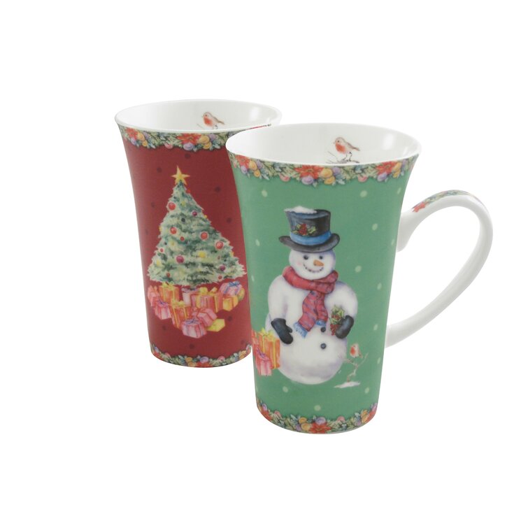 Classic Christmas 2 Piece Mug Set