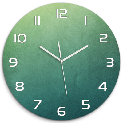Jewelie Glass Wall Clock
