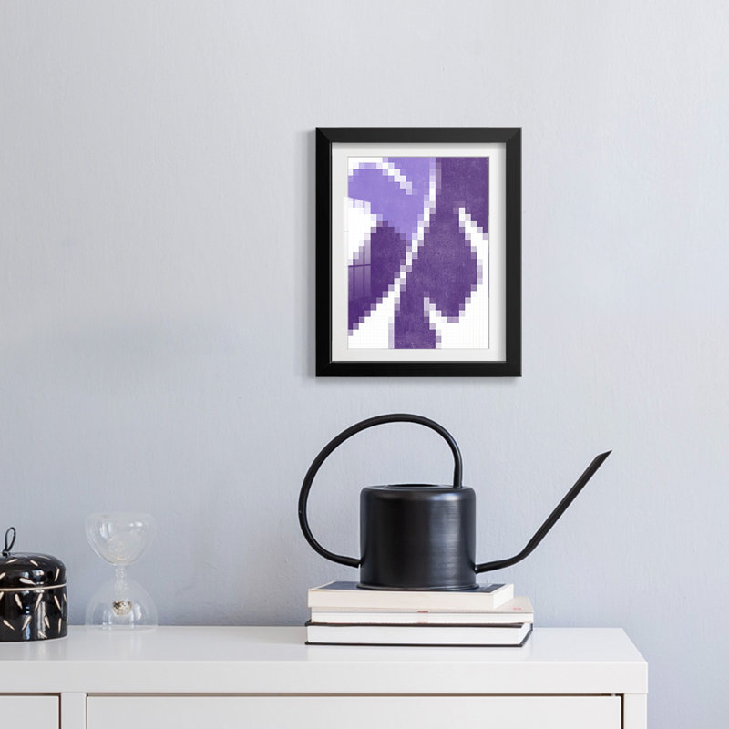 Pixel Leaves IV -Framed Print