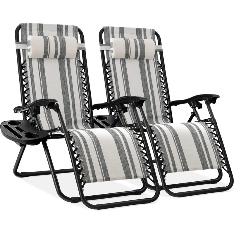 Folding Zero Gravity Chair, Gray