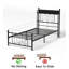 Twin Bed Frames , Headboard And Charging Station & LED Light For Bedroom, Solid And Stable, Noise Free, No Box Spring Needed, Easy Assembly-114364843