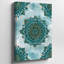 La toile crée un motif de mandala vibrant avec des motifs floraux complexes avec art mural-458842067