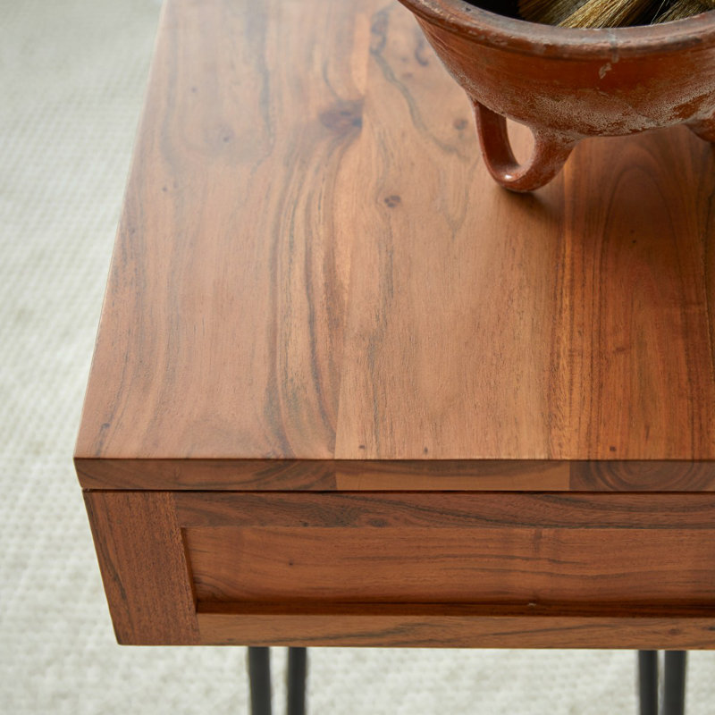Bonnie 47.24'' W Solid Wood Console Table