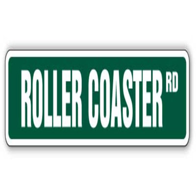 Roller Coaster Street Sign Amusement Parks Fanatic Magic Mountain