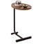 2 tables de bout de salon brunes - petit espace de chambre contemporain