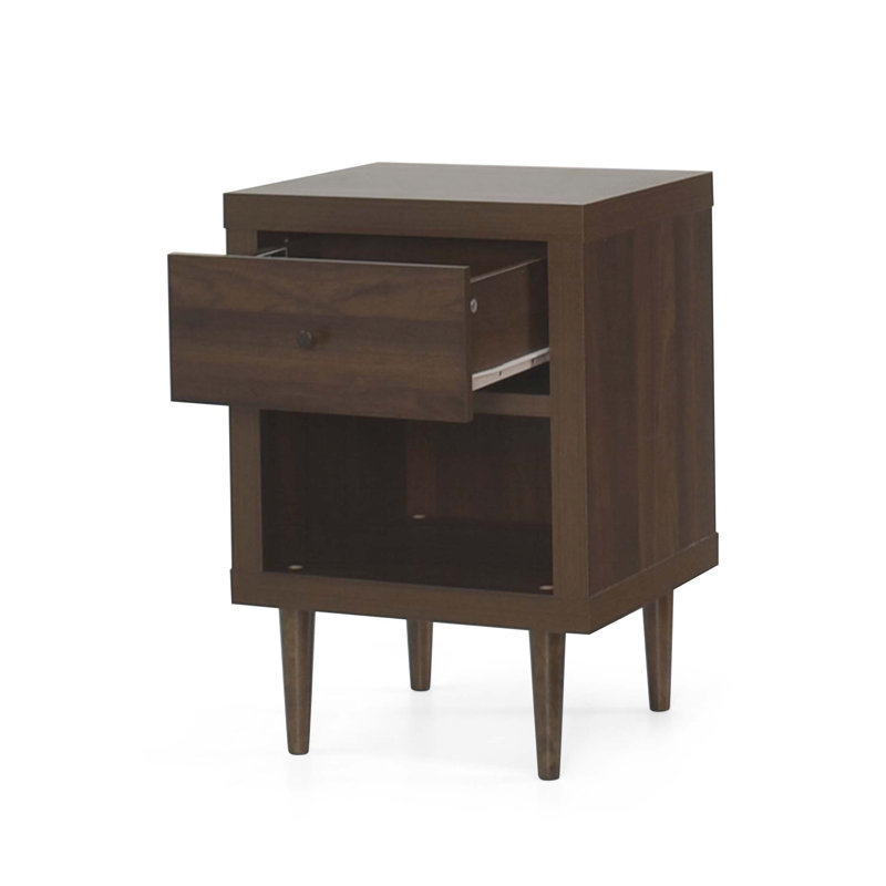 Table de chevet Laila, Brun, 1
