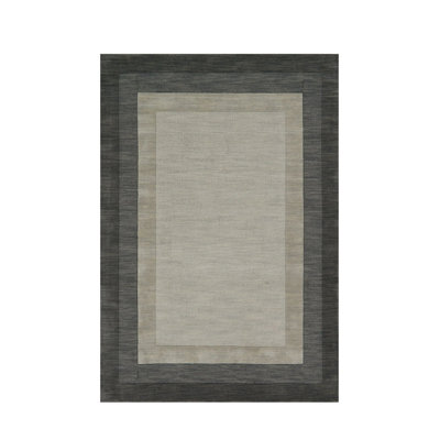 Tapis intérieur / extérieur gris en polypropylène tissé à la machine Nafi