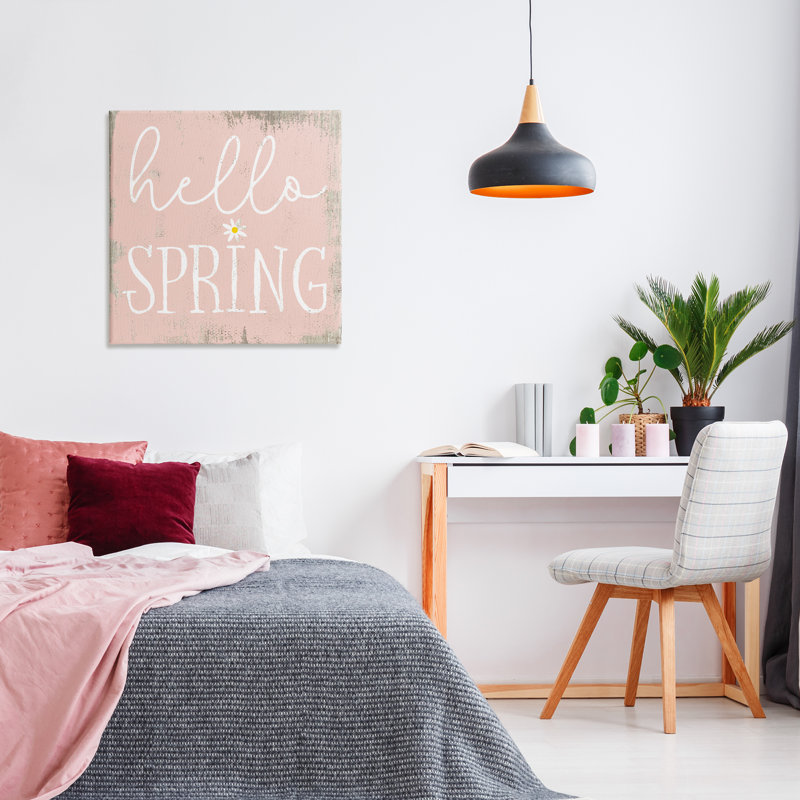 «Rustic Hello Spring» par Daphne Polselli, H 30 po x l 30 po
