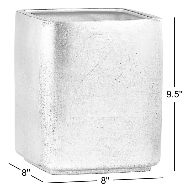 Ava 3 Gallons Waste Bin, Silver