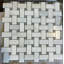 Carreau de mosaïque en marbre Stated Basketweave