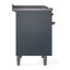 Cuisinière à double combustible de 40 po avec 6 brûleurs scellés et plaque chauffante ILVE Nostalgie II Series (porte pleine)-708322081-708322072