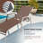 Jesley Outdoor Metal Chaise Lounge Set