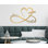 Décoration murale personnalisée en métal cœur et infini en métal pour la Saint-Valentin ou un cadeau de mariage