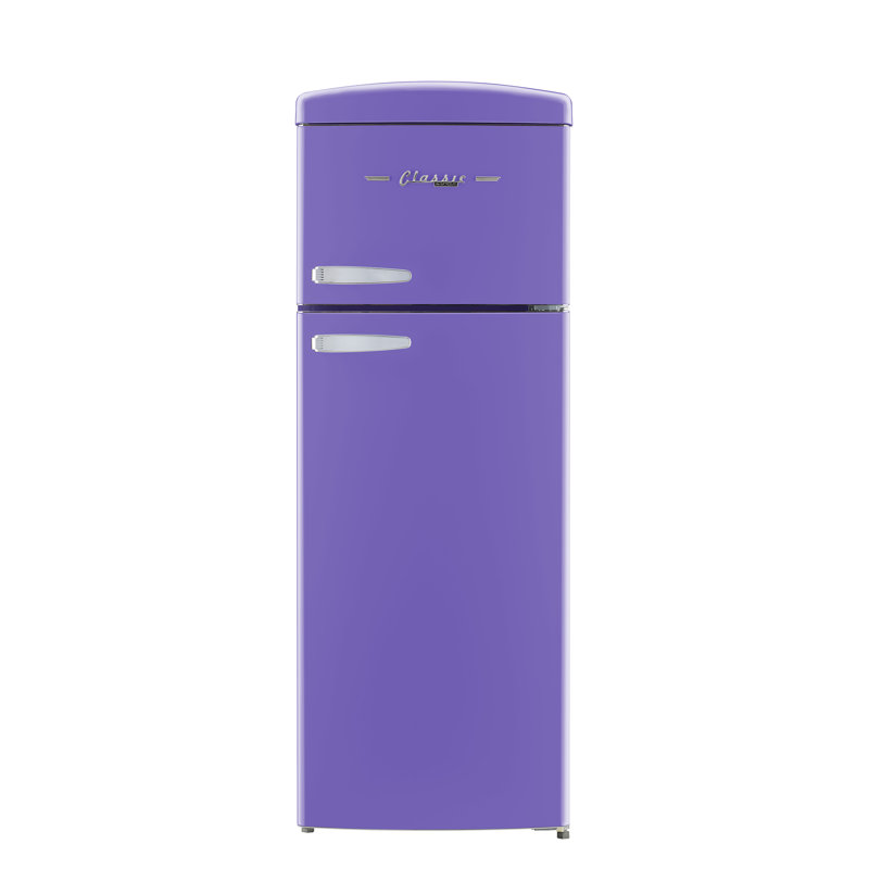 Classic Retro 7.5 Cu. Ft. Top Mount Refrigerator In Violet, Purple