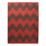 Red Flatweave Cotton Rug - 8'3"" x 11'6""