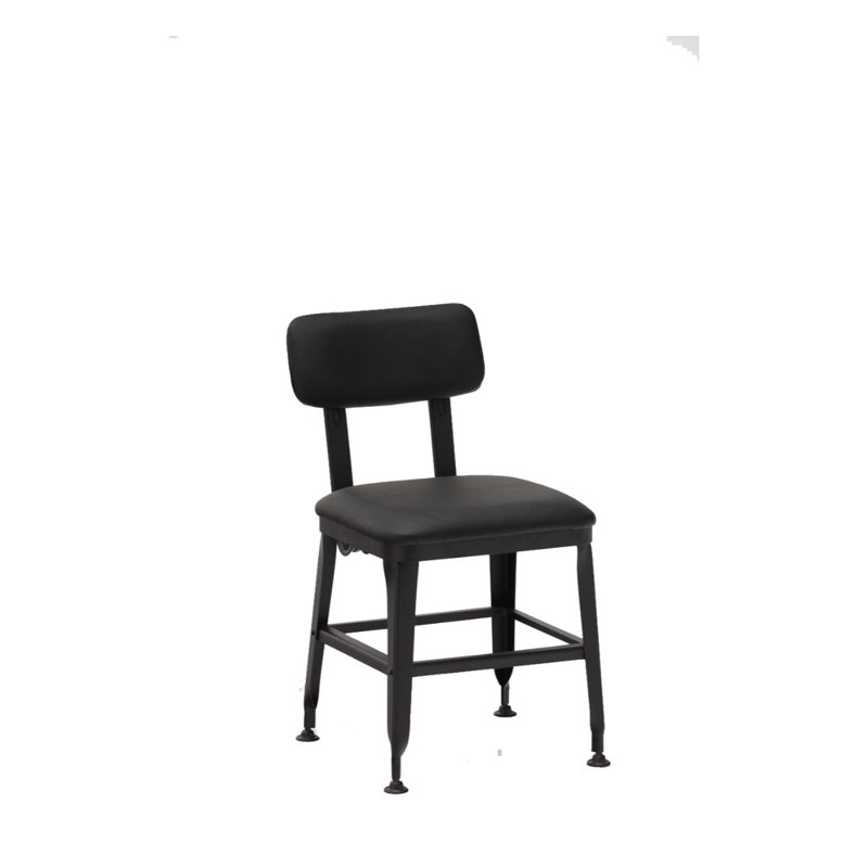 Chaise d’appoint en métal noir