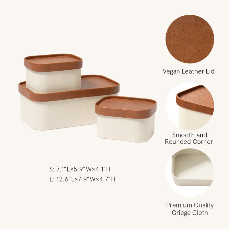 Red Barrel Studio Box, Beige/Brown