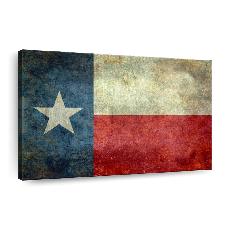 Texas Flag Canvas Print, 24" H x 36" W x 1.25" D