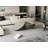 Modern Grey Round Coffee Table 39.37", Solid Wood Veneer With Storage | Gift Idea