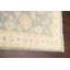 Tapis de couloir gris / beige en laine noué à la main de conception unique 2 pi 10 po x 9 pi 3 po New Age