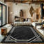 Tapis noir / gris à motif abstrait Monaco Series-784698010