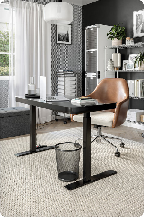Tampered Glass Top Desk