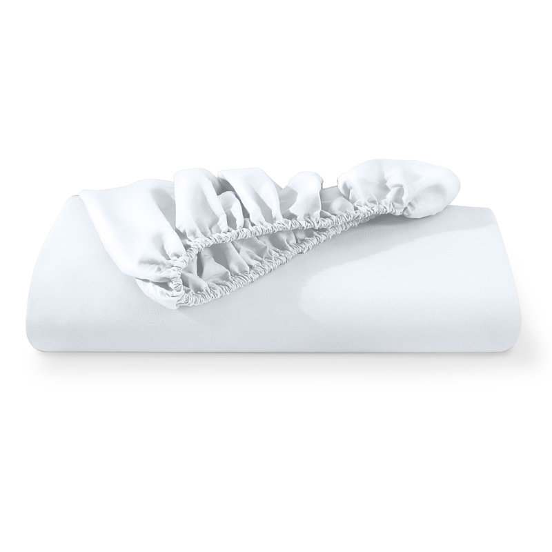 Microfiber Fitted Sheet, White, California King Fitted Sheet