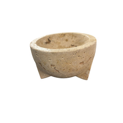 Travertine Bowl Large Cream