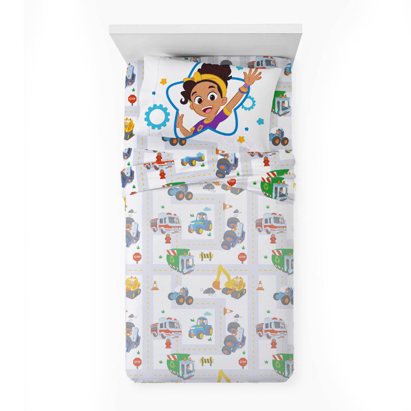 Blippi How Does This Work 3 Piece Toddler Sheet Set