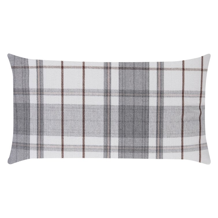 Gracie Oaks Ottinger Plaid Reversible Throw Pillow | Wayfair