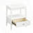 Olana White 1-drawer Nightstand-1581059942
