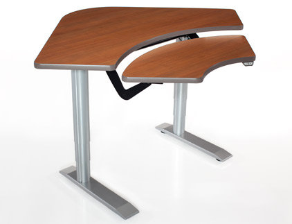 Armstrong Trapezoid Height Adjustable 59'' L Training Table with Modesty Panel