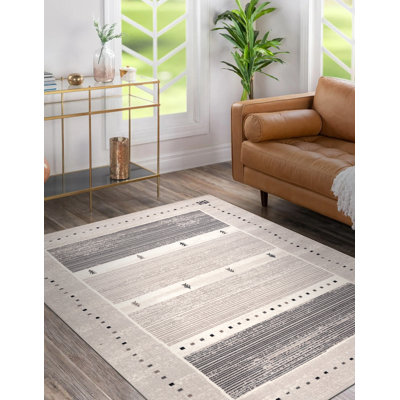 Vanderhoof Striped Wool Area Rug