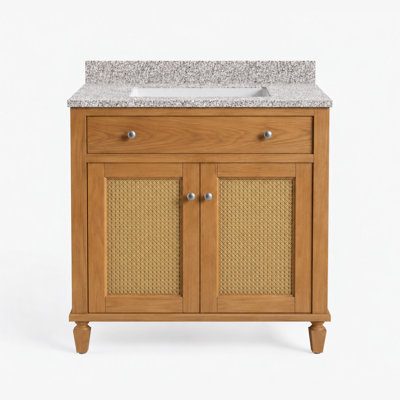 Comptoir de meuble-lavabo en noyer riche 30 po x P 21 po Marly