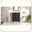 Meuble-lavabo simple avec lavabo intégré en céramique 2 portes-587052917