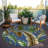 Braggs Washable Floral Indoor / Outdoor Rug-643576834