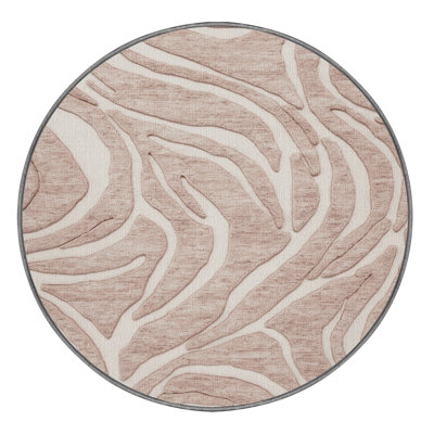Machine Washable Abstract Gray Area Rug