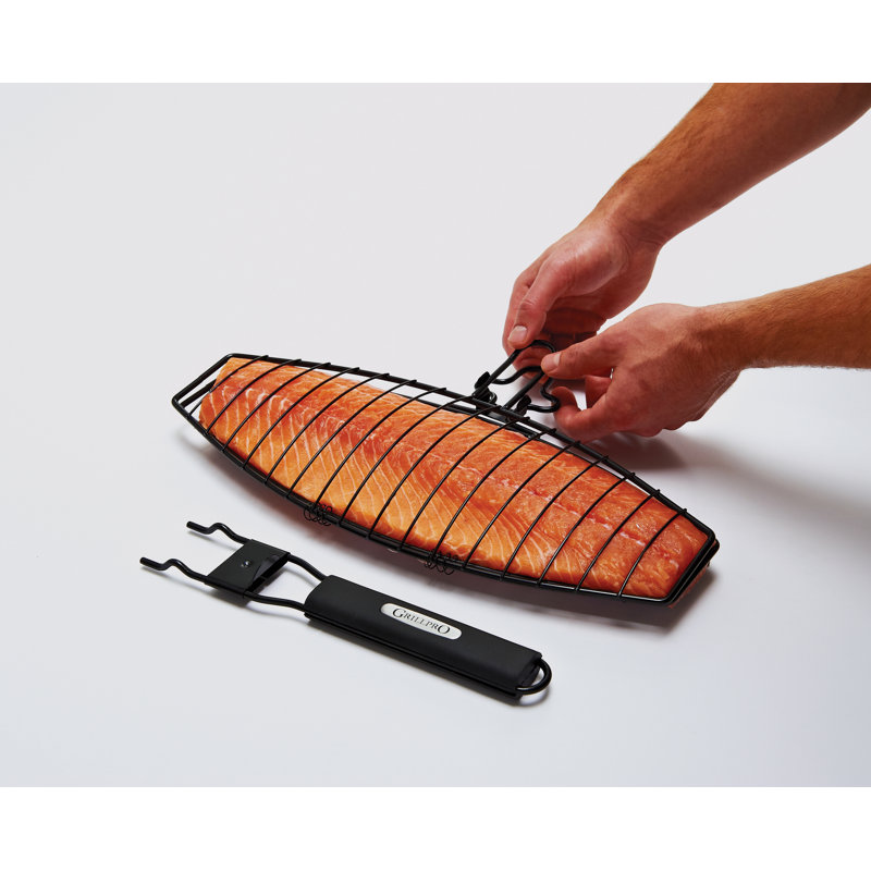 GrillPro Fish Basket with Detachable Handle