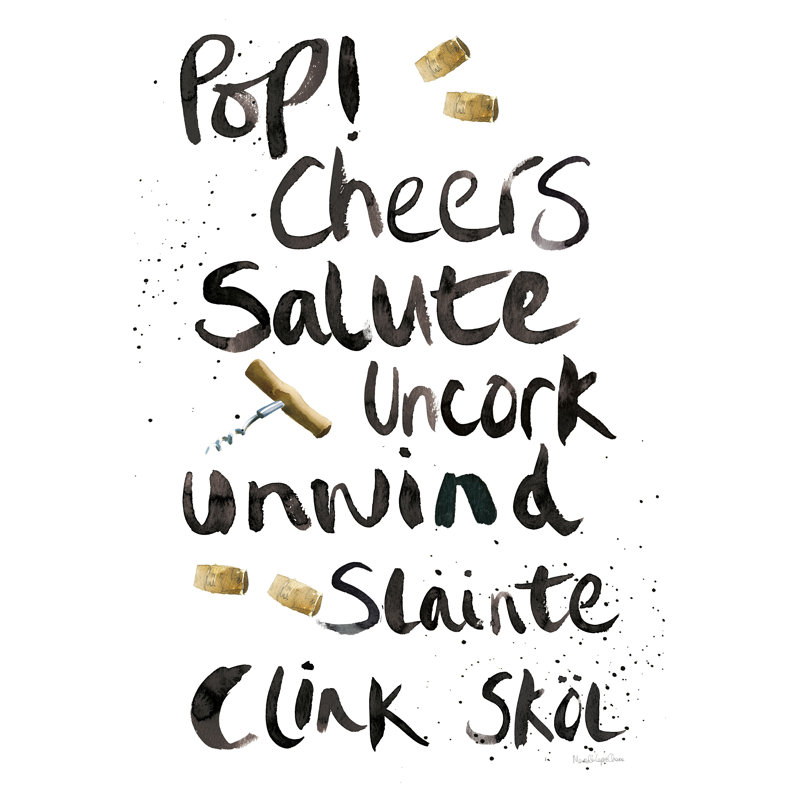 Pop The Cork X, H 12 po x l 8 po x P 1,25 po