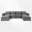 Canapé modulaire 6 pièces rembourré-578866011