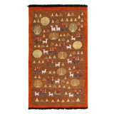 Burano Hand Knotted Wool Animal Print Area Rug