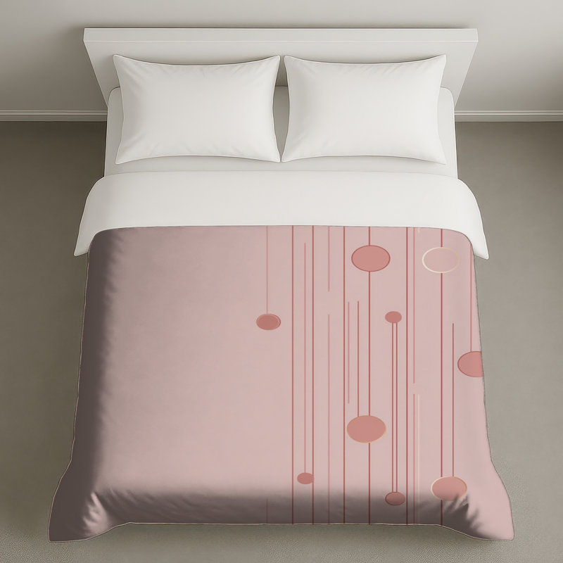Housse de couette à motif abstrait, Très grand lit
