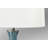Scafati 30" Blue and White Fused Glass Table Lamp with USB Port