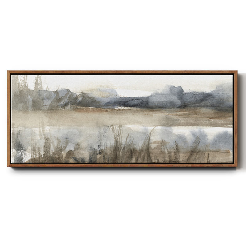 BlueGrey Marsh II- Framed Canvas