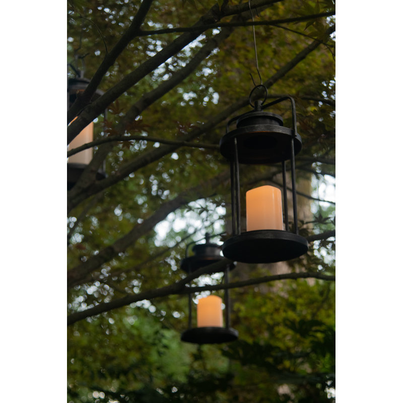 Barlow - Hanging Aluminum Lantern, 20" H x 11.5" W x 10.5" D