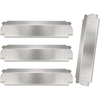 Heat Plates For Nexgrill 720-0830H, 720-0864, 720-0864M Gas Grill, Stainless Steel Grill Heat Shield Tent, Burner Cover, Flame Tamer For Nexgrill 4 Bu -  Quickflame, QFG2026