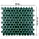 Metro 0.91" x 1.02" Porcelain Honeycomb Mosaic Wall Tile