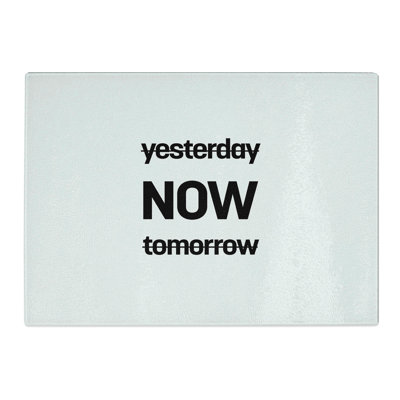 Now Typography Chopping Board