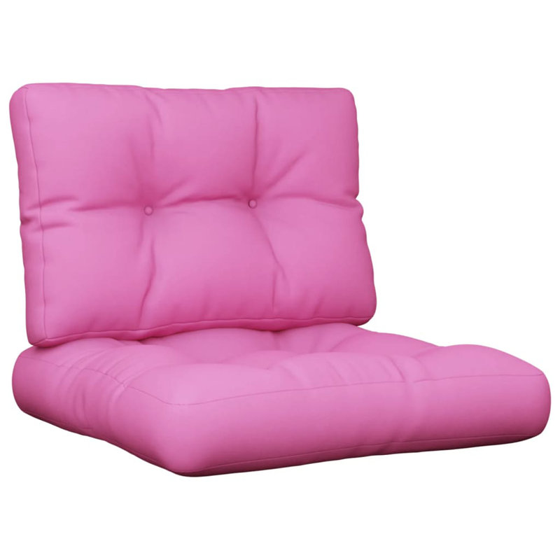 Pallet Cushion Check Pattern 100% Polyester, 23.6" W x 23.6" D, Cream